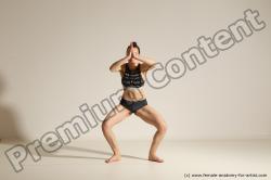 Modern dance poses of Rea