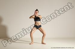 Modern dance poses of Rea