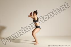 Modern dance poses of Rea