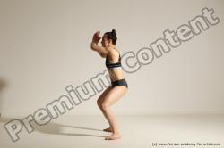 Modern dance poses of Rea