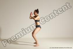 Modern dance poses of Rea