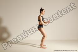 Modern dance poses of Rea