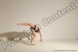 Modern dance poses of Rea