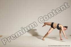 Modern dance poses of Rea