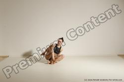 Modern dance poses of Rea