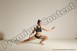 Modern dance poses of Rea