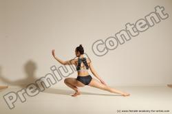 Modern dance poses of Rea