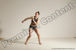 Modern dance poses of Rea