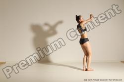 Modern dance poses of Rea