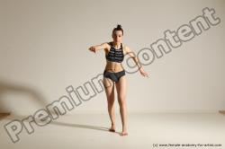 Modern dance poses of Rea