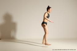 Modern dance poses of Rea