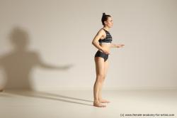 Modern dance poses of Rea