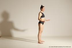 Modern dance poses of Rea