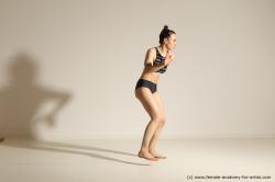 Modern dance poses of Rea