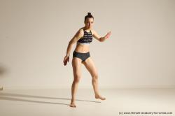 Modern dance poses of Rea