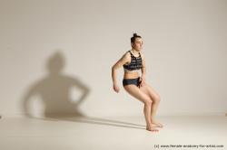 Modern dance poses of Rea