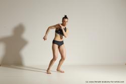 Modern dance poses of Rea