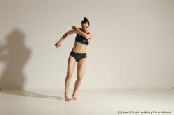 Modern dance poses of Rea