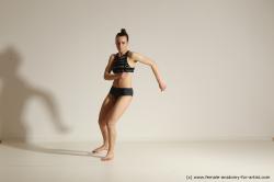 Modern dance poses of Rea