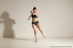 Modern dance poses of Rea