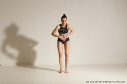 Modern dance poses of Rea