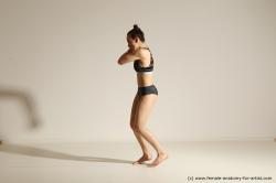 Modern dance poses of Rea