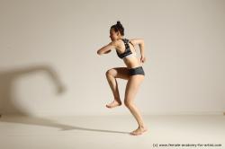 Modern dance poses of Rea