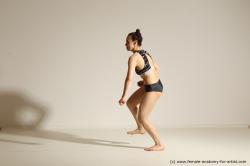 Modern dance poses of Rea