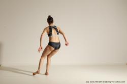 Modern dance poses of Rea